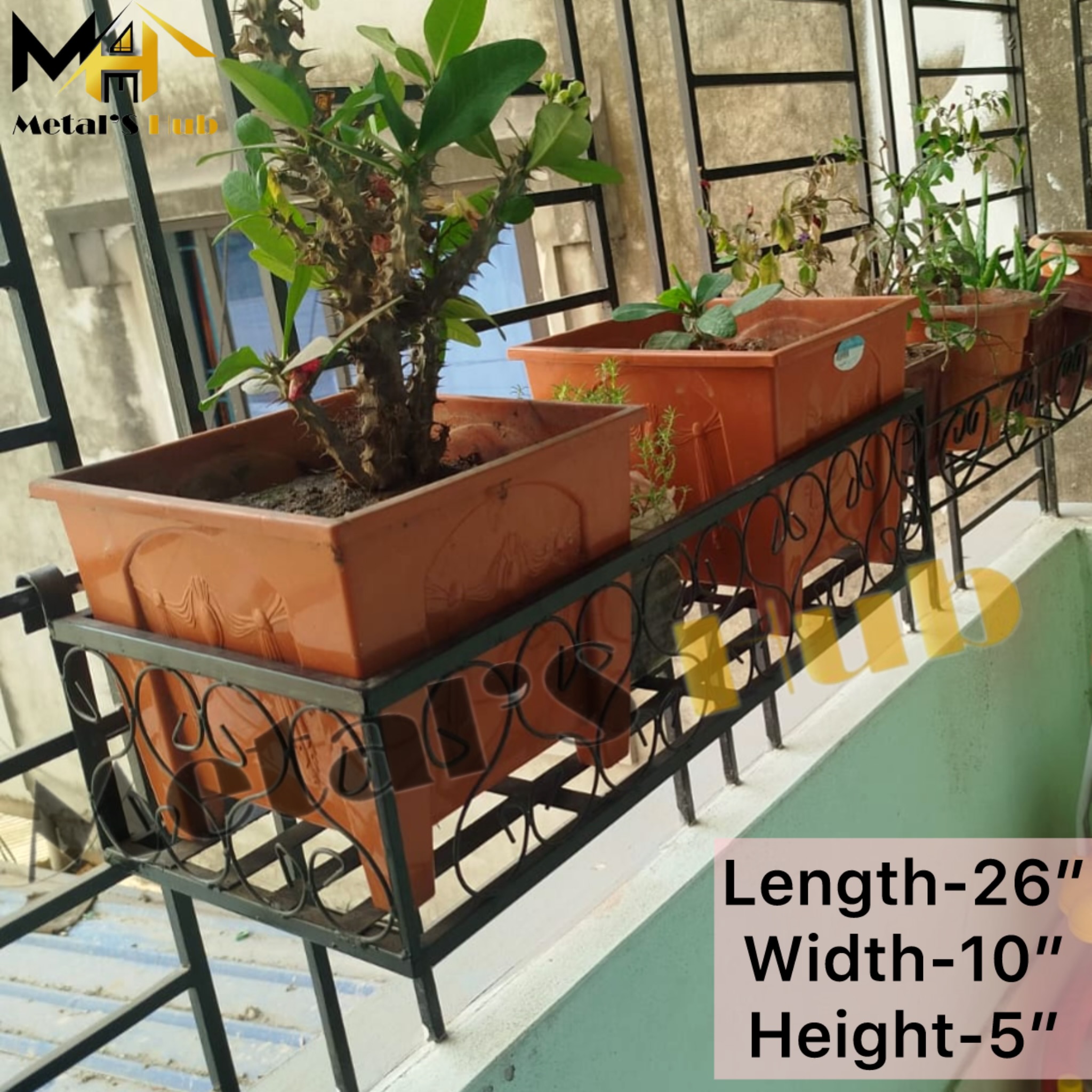 Heavy rack for balcony